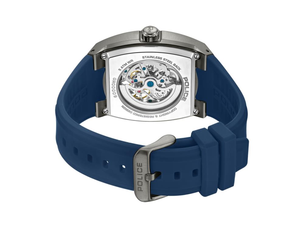 Montre Automatique Police Skeletor, 42 mm, Gris, PEWGR0000902