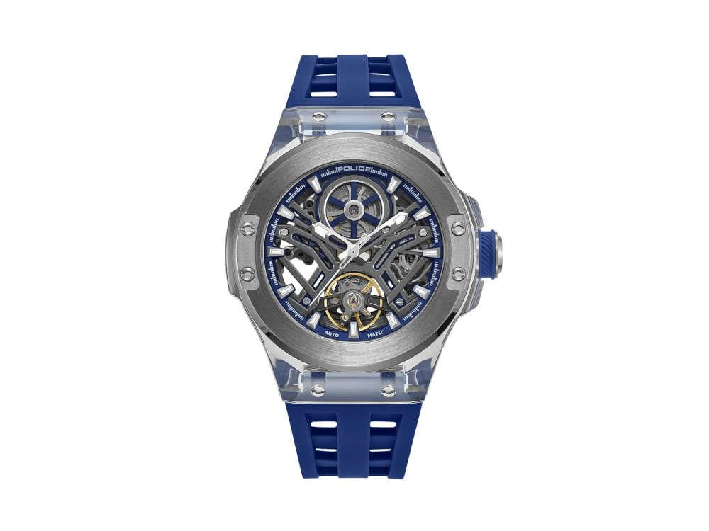 Montre Automatique Police Cyclone, 43 mm, Bleu, PEWGR0082204