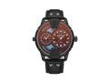 Montre à Quartz Police Huntley, PVD, 48 mm, Noir, PEWJA0022001