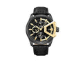 Montre à Quartz Police Underlined, PVD, 46 mm, Noir, PEWJF0005704