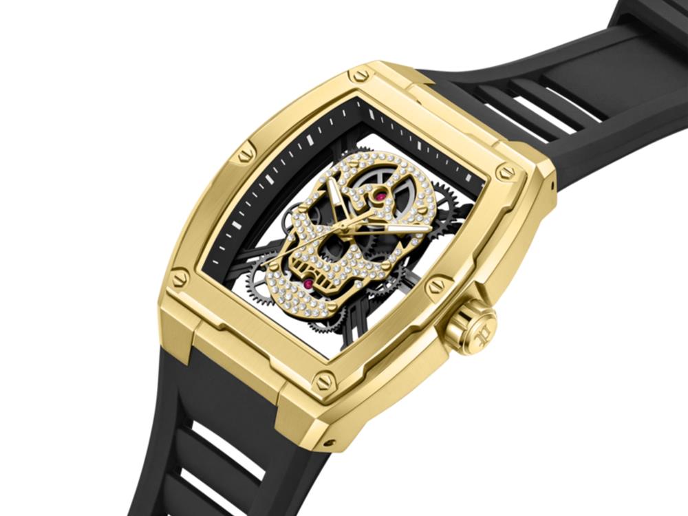 Montre à Quartz Police Cranium, 42 mm, Noir, PEWJM0081303