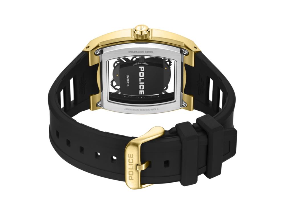 Montre à Quartz Police Cranium, 42 mm, Noir, PEWJM0081303