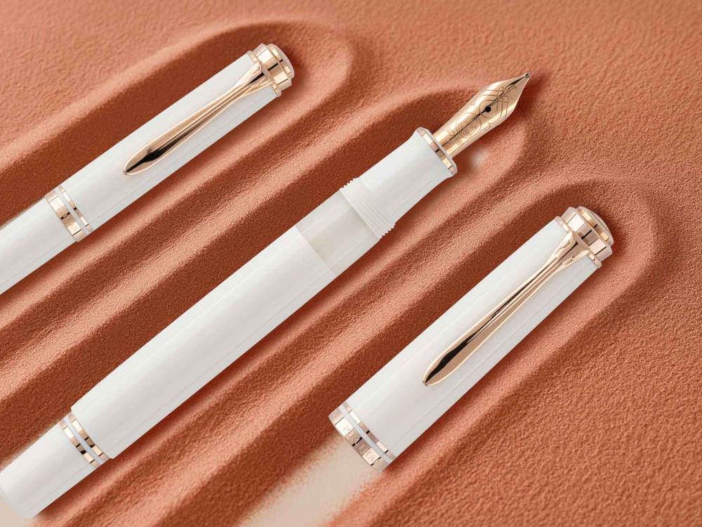 Stylo Plume Pelikan M600 White & Rose Gold,, 300014586