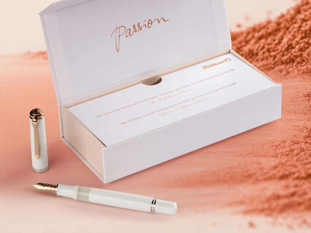 Stylo Plume Pelikan M600 White & Rose Gold,, 300014586