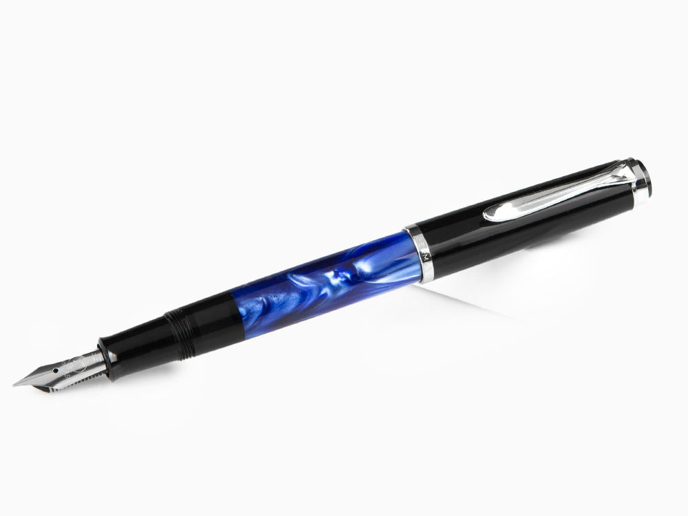 Stylo Plume Pelikan Classic M205, Marbre Bleu, Chrome, 801973