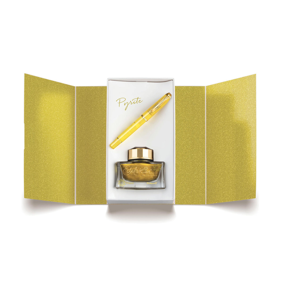 Set Stylo Plume Pelikan M200 Pyrite + Encrier, Édition spéciale, 828772
