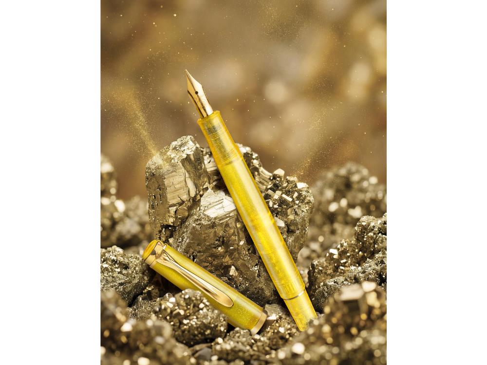 Set Stylo Plume Pelikan M200 Pyrite + Encrier, Édition spéciale, 828772
