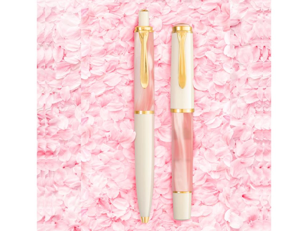 Stylo bille Pelikan K200 Cherry Blossom, Rose, Édition spéciale, 828925