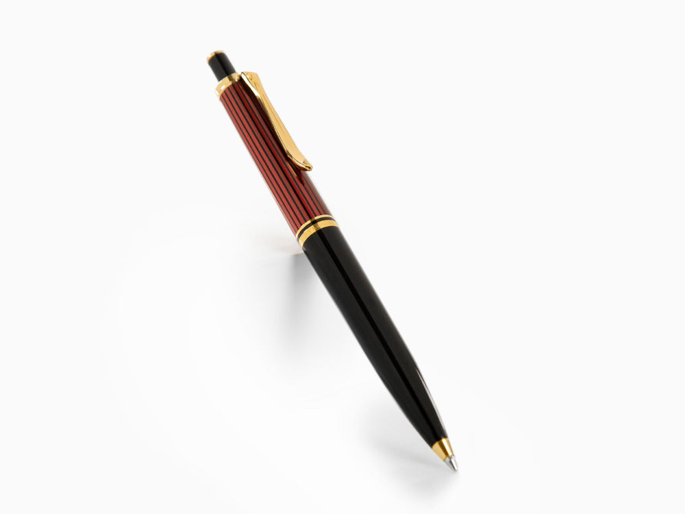 Stylo bille Pelikan K400,Noir et rouge, Attributs or, 925289
