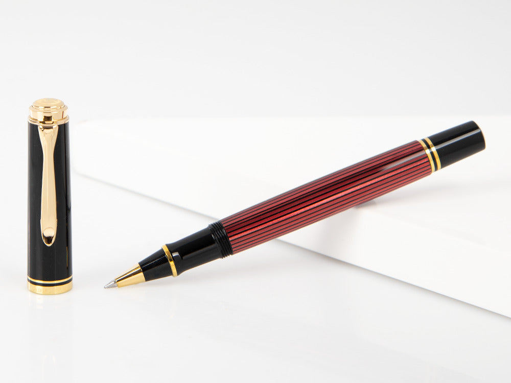 Stylo Roller Pelikan Souverän R400, Noir et Rouge, 905521