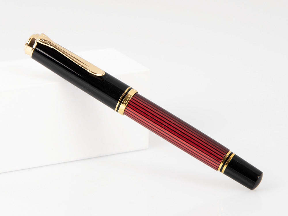 Stylo Roller Pelikan Souverän R400, Noir et Rouge, 905521