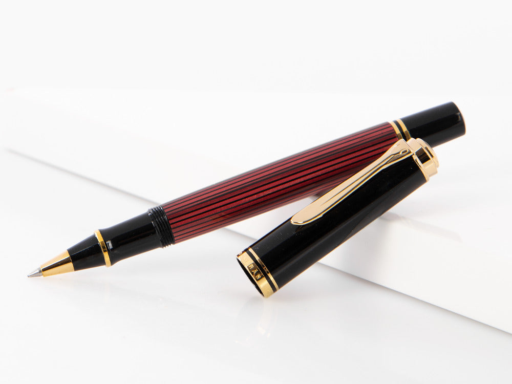 Stylo Roller Pelikan Souverän R400, Noir et Rouge, 905521