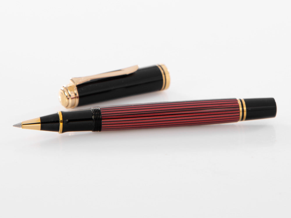 Stylo Roller Pelikan Souverän R400, Noir et Rouge, 905521