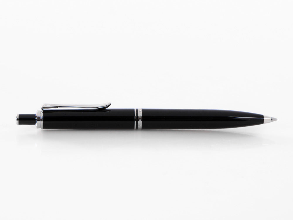 Stylo bille Pelikan K405, Résine Noire, Attributs argent, 926238