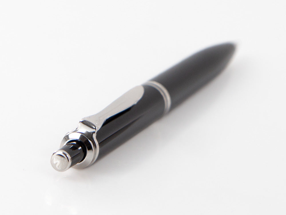 Stylo bille Pelikan K405, Résine Noire, Attributs argent, 926238