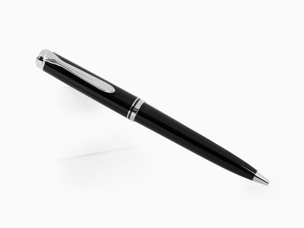 Stylo bille Pelikan K805, Résine Noire, Attributs argent, 926378