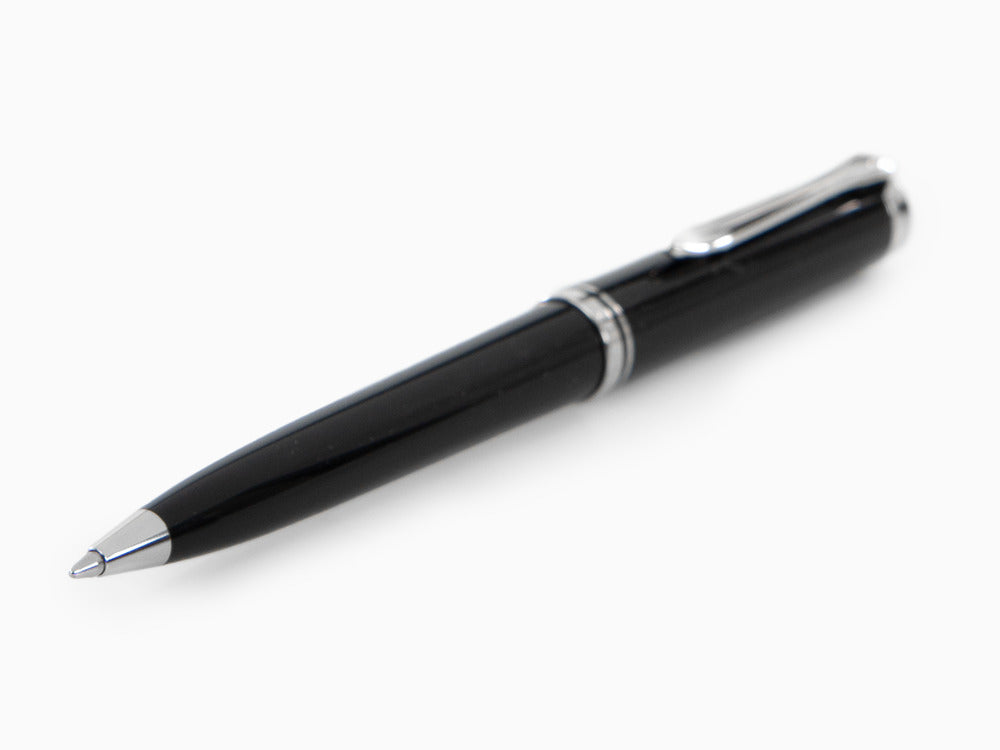 Stylo bille Pelikan K805, Résine Noire, Attributs argent, 926378