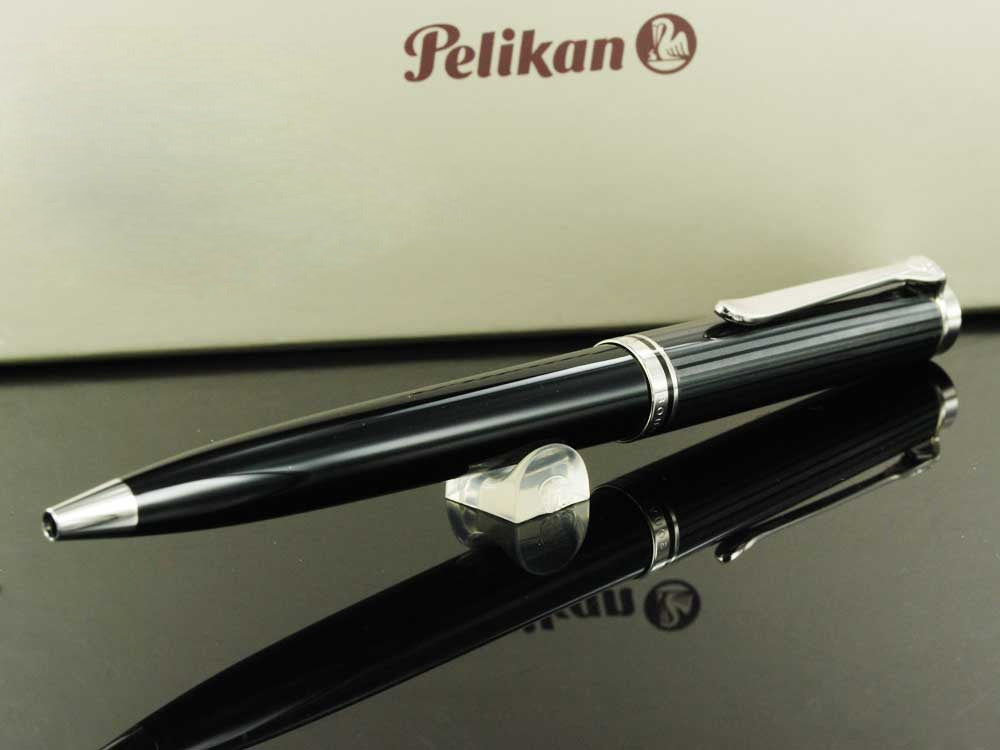 Stylo bille Pelikan K805 Stresemann, Attributs argent, 957530