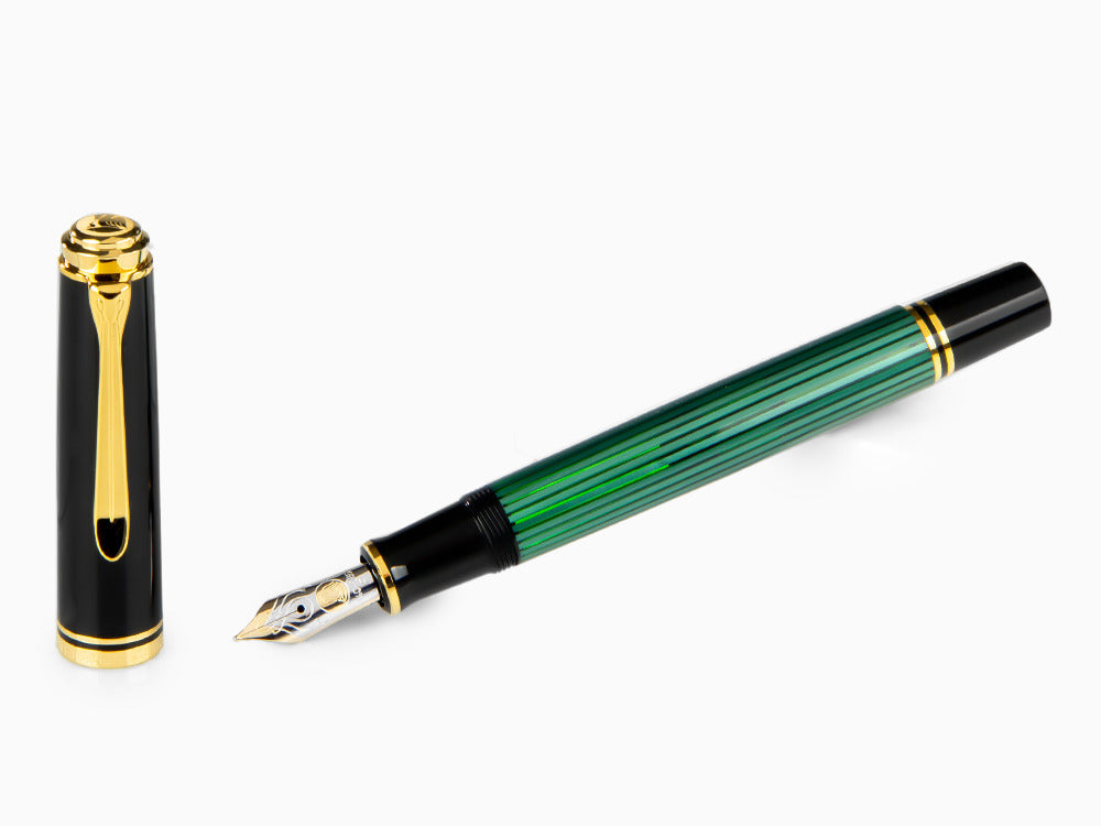 Stylo Plume Pelikan Souverän M 600, Noir-Vert, 980029