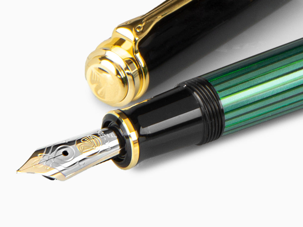 Stylo Plume Pelikan Souverän M 600, Noir-Vert, 980029