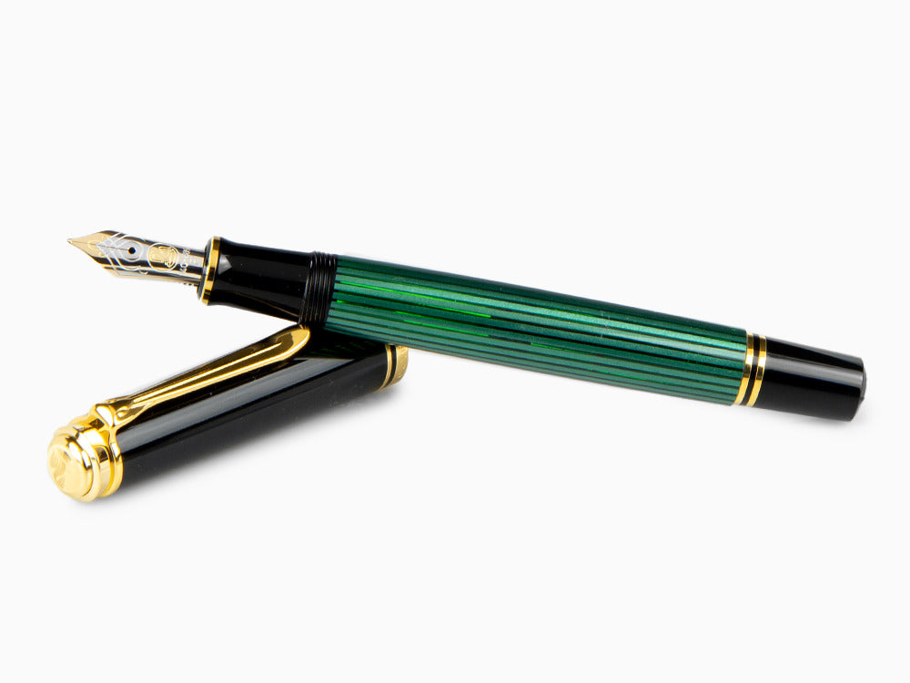 Stylo Plume Pelikan Souverän M 600, Noir-Vert, 980029