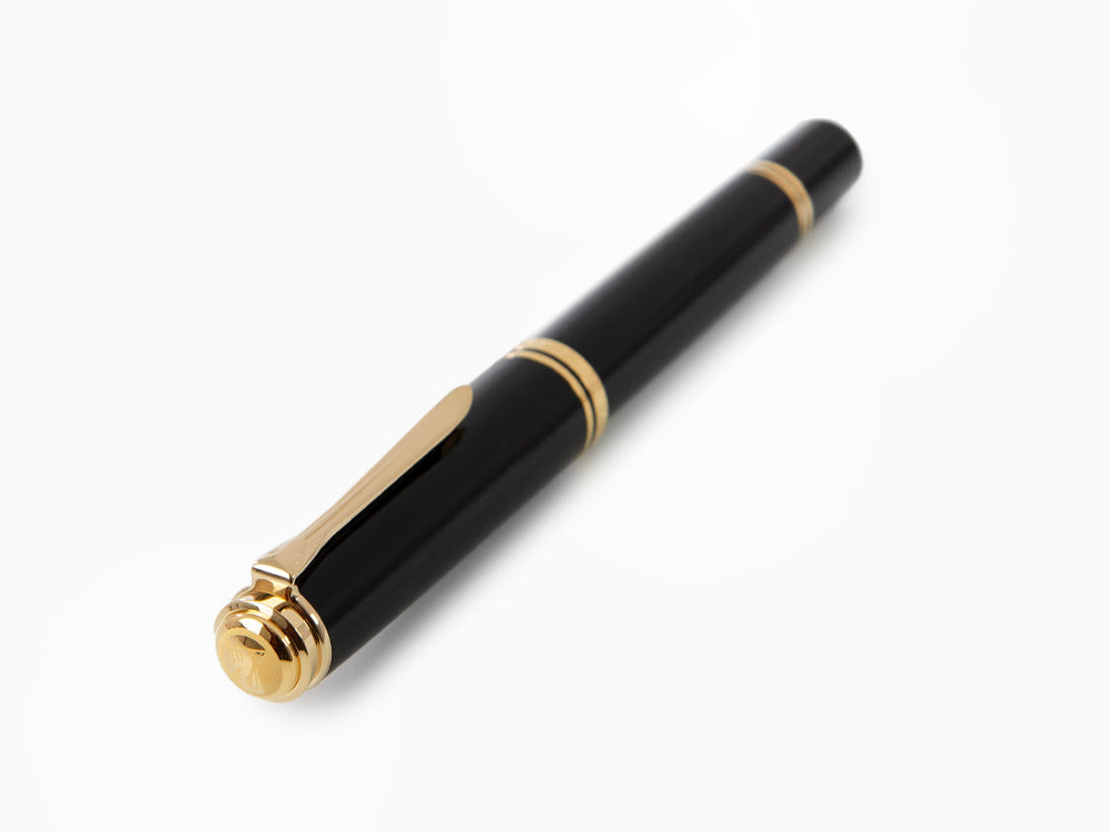 Stylo Plume Pelikan M1000, Résine Noire, Attributs or, 987396