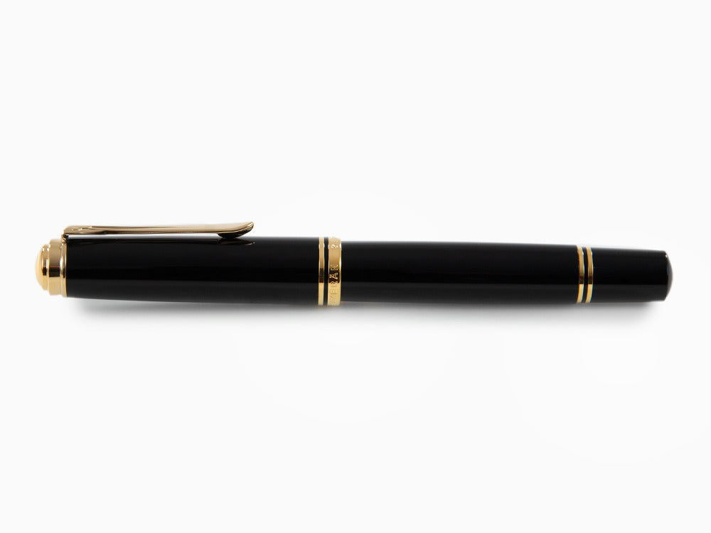 Stylo Plume Pelikan M1000, Résine Noire, Attributs or, 987396