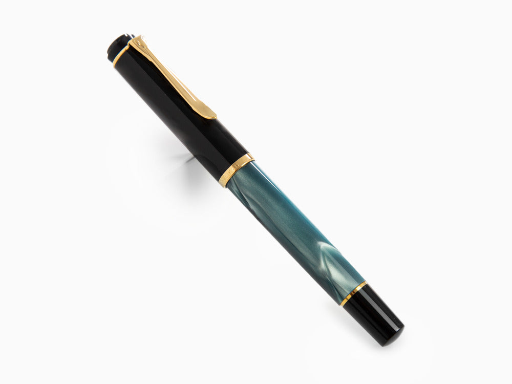 Stylo Plume Pelikan Classic 200, Vert, Marbre, Attributs or, 994103