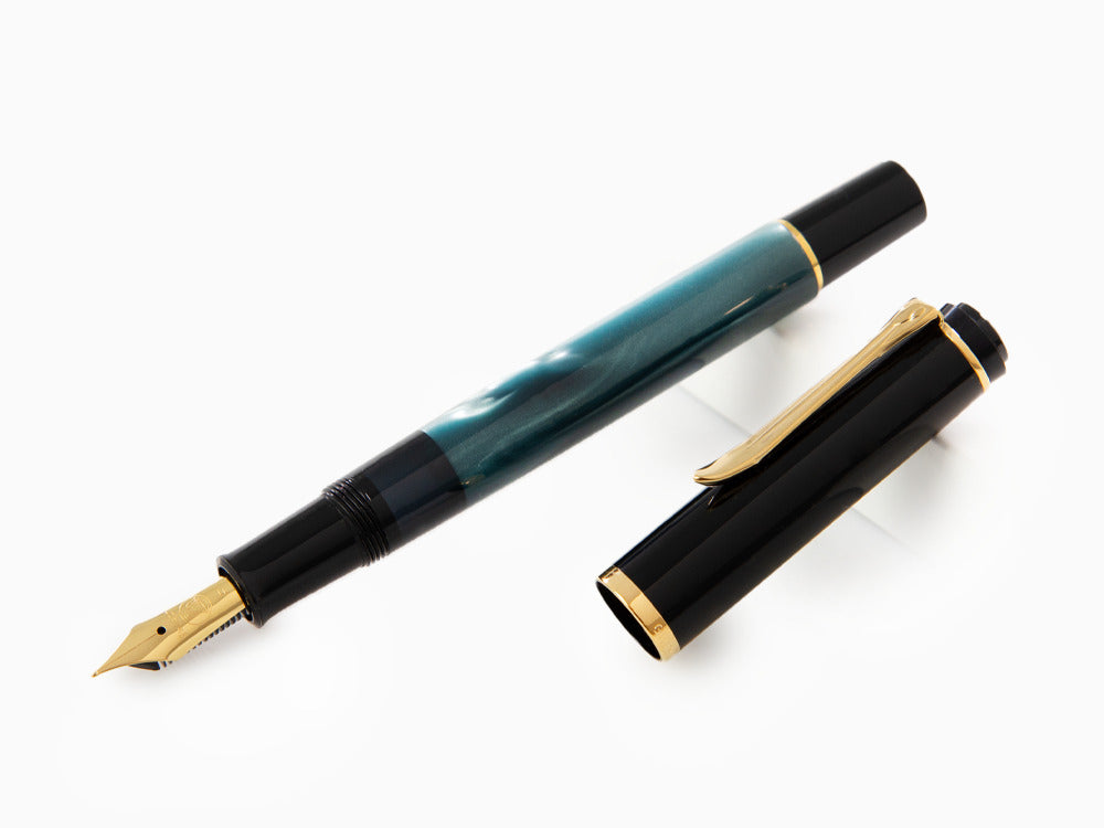 Stylo Plume Pelikan Classic 200, Vert, Marbre, Attributs or, 994103