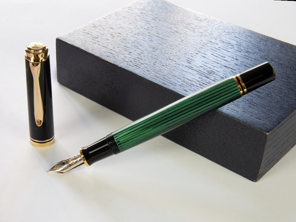 Stylo Plume Pelikan Souverän M400 - Noir-Vert, 994863