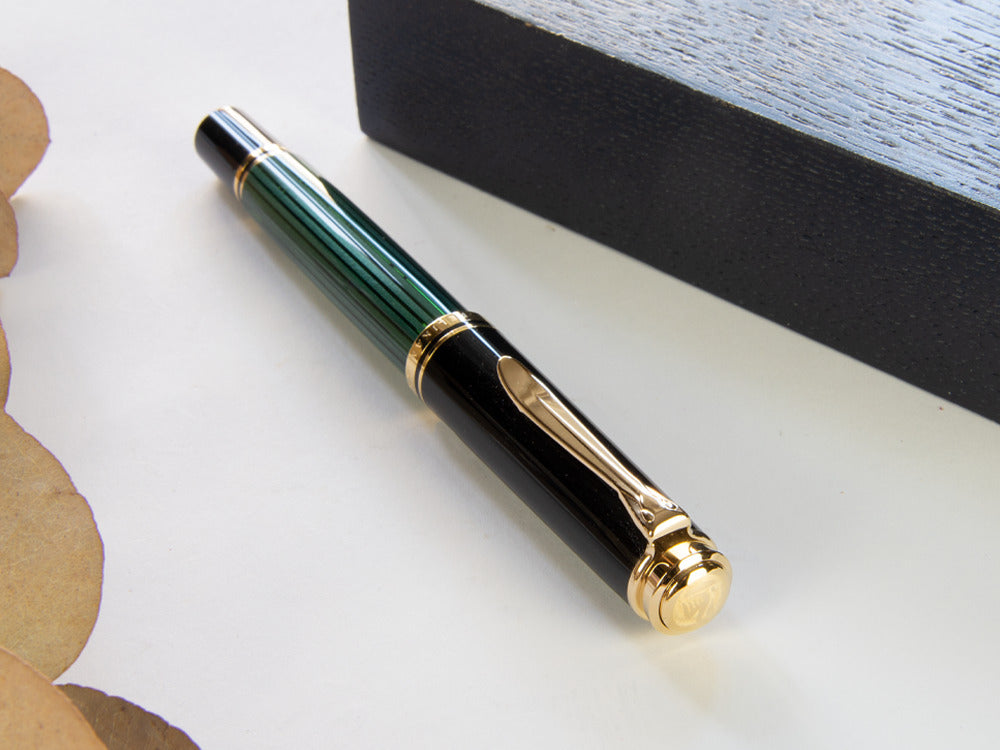Stylo Plume Pelikan Souverän M400 - Noir-Vert, 994863