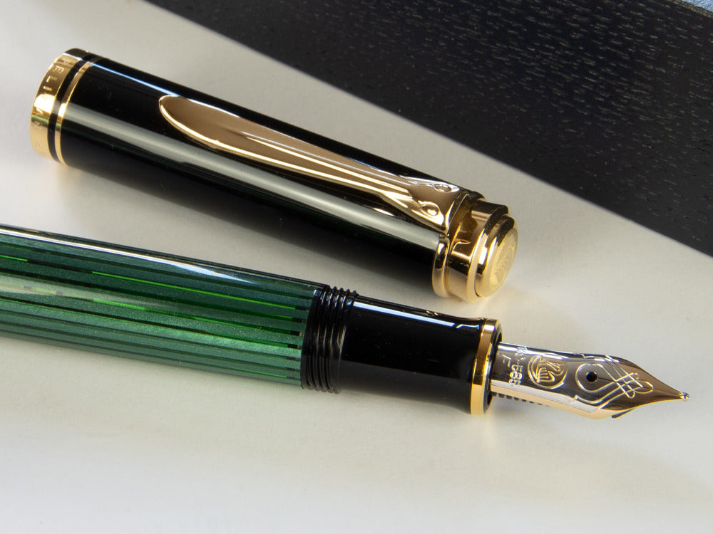 Stylo Plume Pelikan Souverän M400 - Noir-Vert, 994863