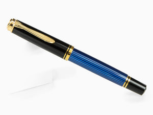 Stylo Plume Pelikan Souverän M400 - Noir-Bleu - Plume Or 14 carat