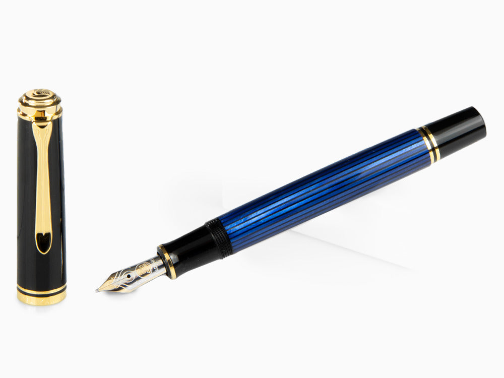 Stylo Plume Pelikan Souverän M 600, Noir-Bleu, 995324