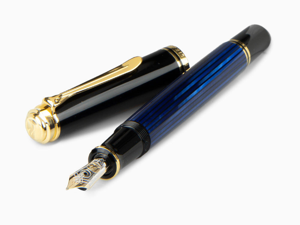 Stylo Plume Pelikan Souverän M 600, Noir-Bleu, 995324
