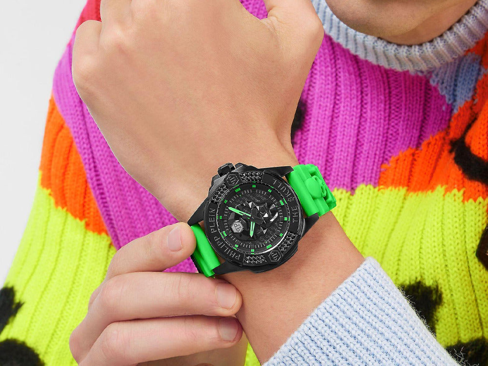 Montre à Quartz Philipp Plein The Skull, PVD, Noir, 44 mm, PWAAA2524