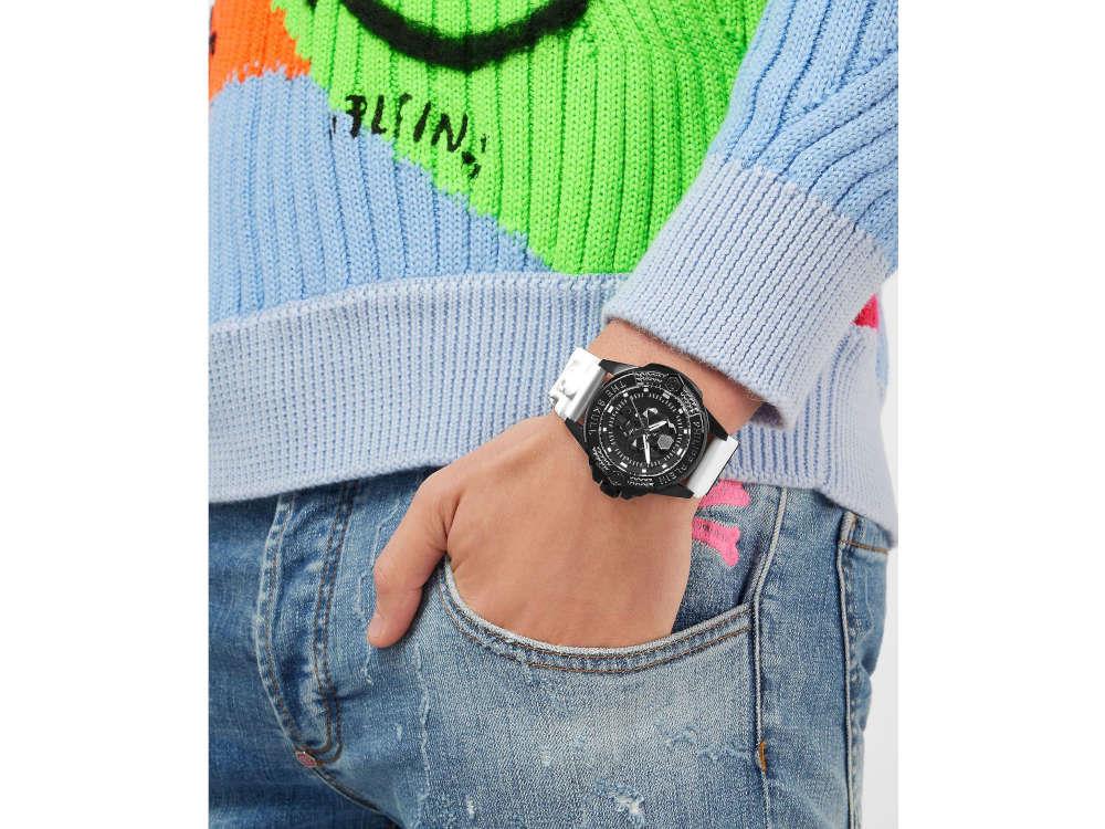 Montre à Quartz Philipp Plein The Skull, PVD, Noir, 44 mm, PWAAA2624