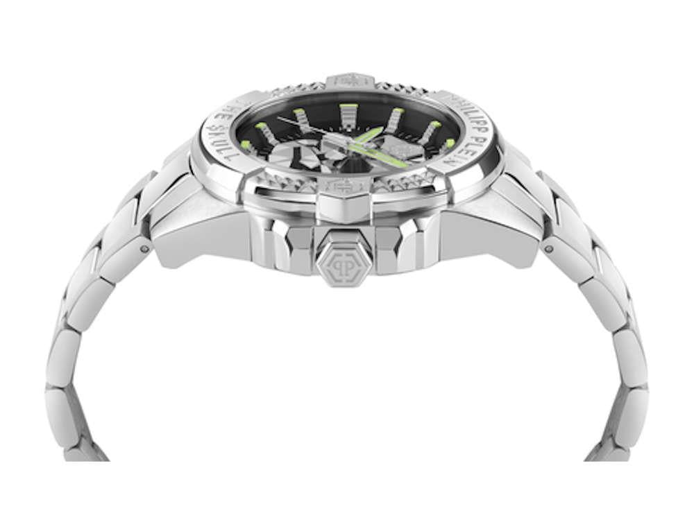 Montre à Quartz Philipp Plein The Skull, Noire, 44mm, PWAAA2725