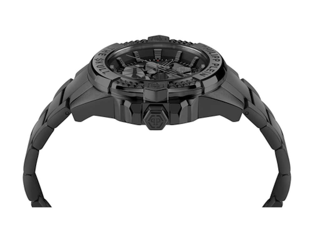 Montre à Quartz Philipp Plein The Skull, Noire, 44mm, PWAAA3025