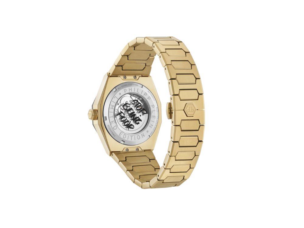 Montre Automatique Philipp Plein Deluxe, Noir, 44 mm, Verre minéral, PWAHA0226