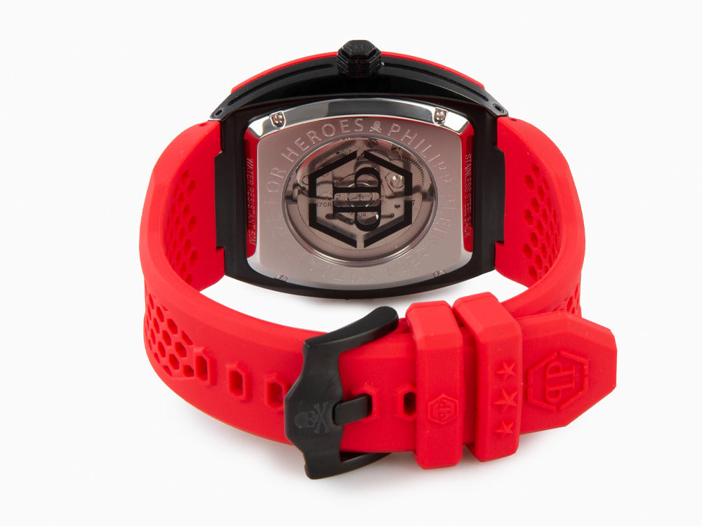 Montre Automatique Philipp Plein The Skeleton, PVD, Gris, 44 mm, PWBAA2224