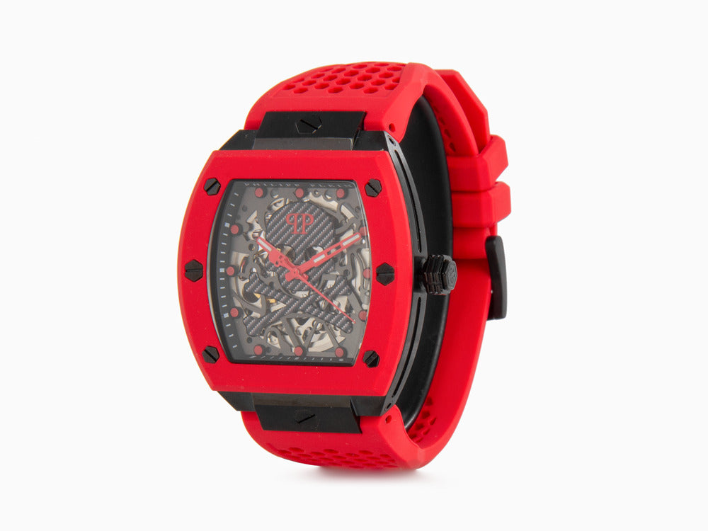 Montre Automatique Philipp Plein The Skeleton, PVD, Gris, 44 mm, PWBAA2224