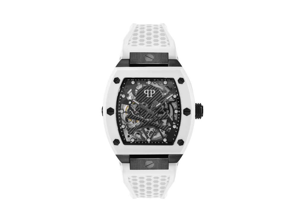 Montre Automatique Philipp Plein The Skeleton, PVD, Gris, 44 mm, PWBAA2424