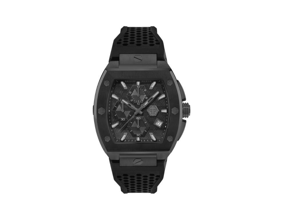 Montre à Quartz Philipp Plein Majesty, Noir, 45 mm, Verre minéral, PWBHA0226