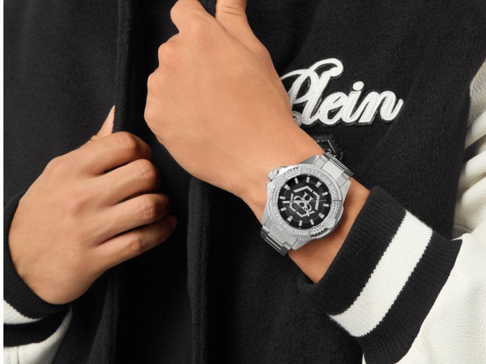 Montre à Quartz Philipp Plein Majesty, Noir, 45 mm, Verre minéral, PWBHA0526