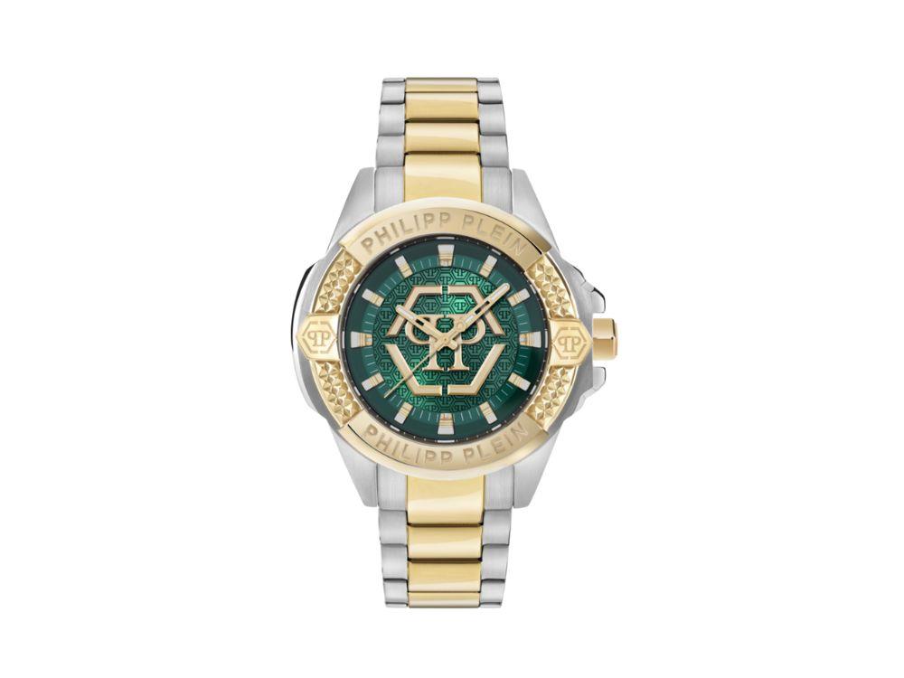 Montre à Quartz Philipp Plein Majesty, Vert, 45 mm, Verre minéral, PWBHA0626