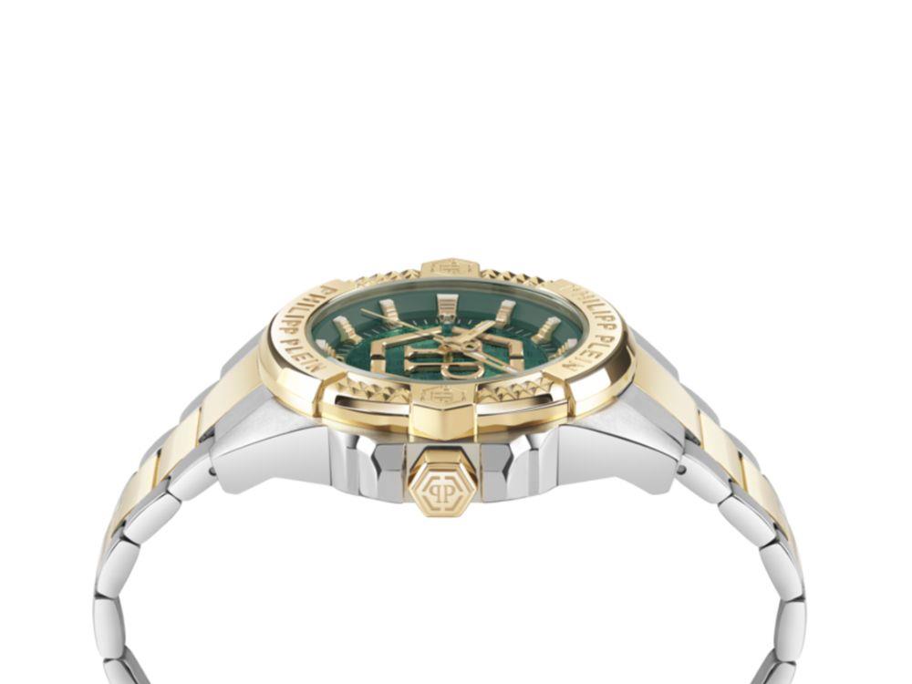 Montre à Quartz Philipp Plein Majesty, Vert, 45 mm, Verre minéral, PWBHA0626