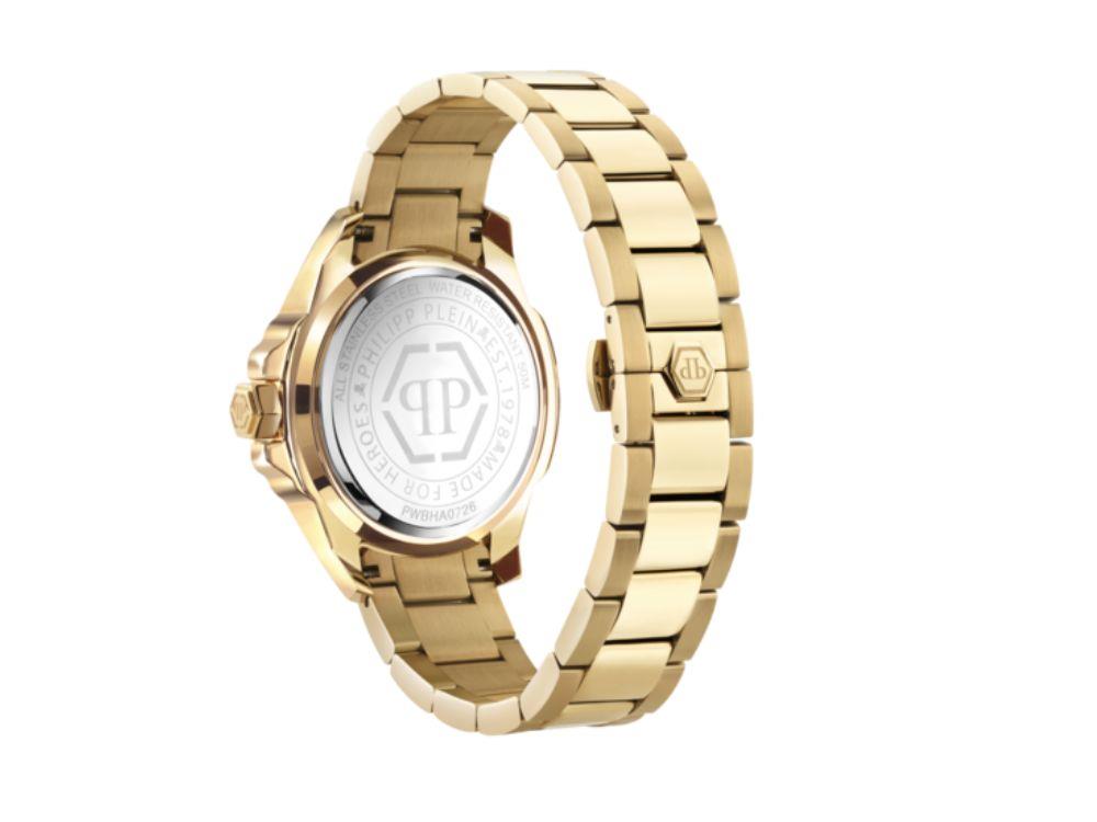 Montre à Quartz Philipp Plein Majesty, Doré, 45 mm, Verre minéral, PWBHA0726