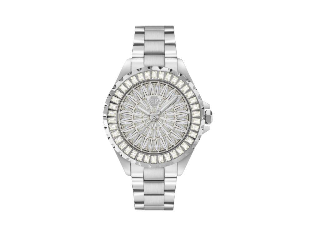 Montre à Quartz Philipp Plein Heaven, Argent, 34 mm, Verre minéral, PWEHA0326