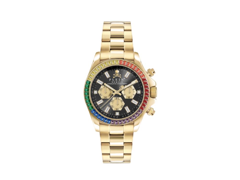 Montre à Quartz Philipp Plein Nobile Chrono, 43 mm, Verre minéral, PWGHA0626